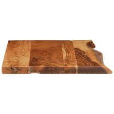 Vidaxl Površina za kopalniško toaletno mizo trdna akacija 80x52x3,8 cm