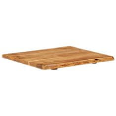 Vidaxl Površina za kopalniško toaletno mizo trdna akacija 58x52x2,5 cm