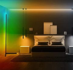 Aga Stoječa LED RGB kotna svetilka