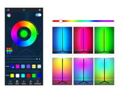 Aga Stoječa LED RGB kotna svetilka