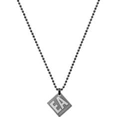 Emporio Armani Moška jeklena ogrlica z obeskom EGS2754060