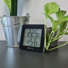 Ruhhy Večfunkcijski elektronski LCD termometer črn