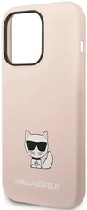 Karl Lagerfeld Choupette Body ovitek za iPhone 14 Pro Max, silikonski, roza (KLHCP14XSLCTPI)