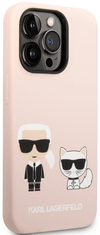 Karl Lagerfeld Choupette ovitek za iPhone 14 Pro Max, silikonski, roza (KLHCP14XSSKCI)