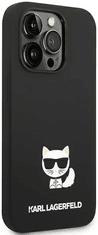 Karl Lagerfeld Choupette Body ovitek za iPhone 14 Pro Max, silikonski, črn (KLHCP14XSLCTBK)