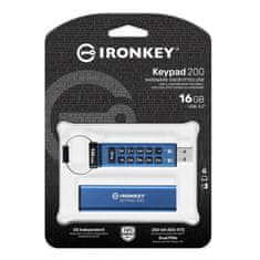 Kingston IronKey IKKP200 USB ključ, 3.2, 16 GB