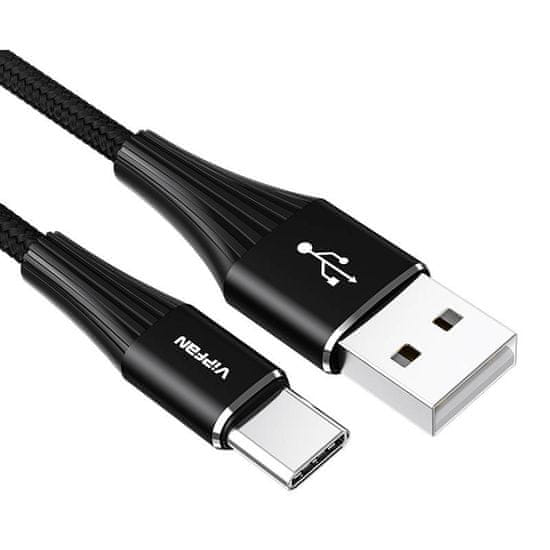 slomart Kabel USB na USB-C A01, 3A, 1,2 m, pleten (črn)