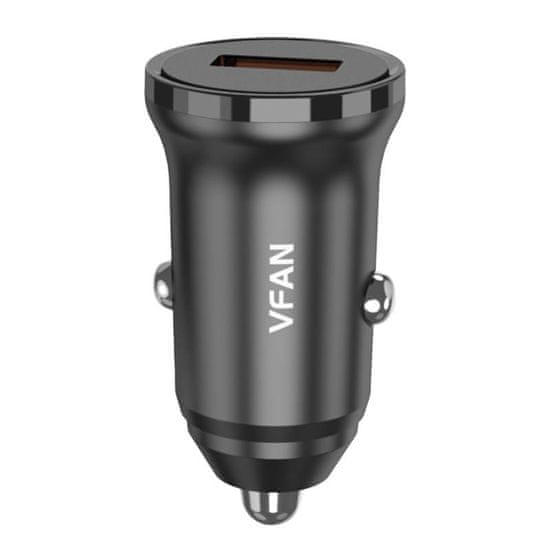 slomart C02 avtomobilski polnilec, USB, 18 W, Quick Charge 3.0 (črn)