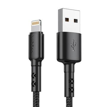 slomart Kabel USB Lightning X02, 3A, 1,2 m (črn)