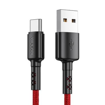 slomart Kabel USB na USB-C X02, 3A, 1,2 m (rdeč)