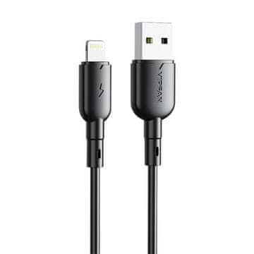 slomart Kabel USB Lightning Colorful X11, 3A, 1m (črn)