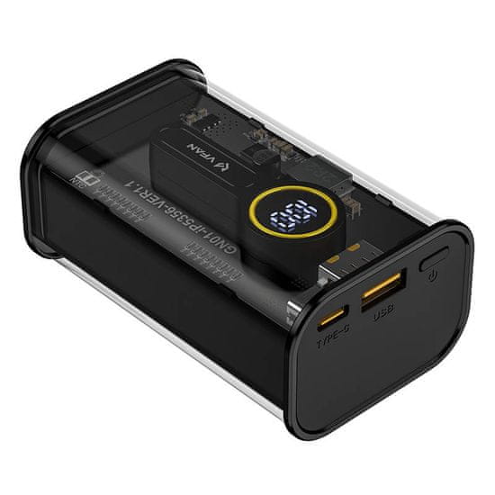 Vipfan Powerbank F11, 22,5 W, 10000 mAh (črna)