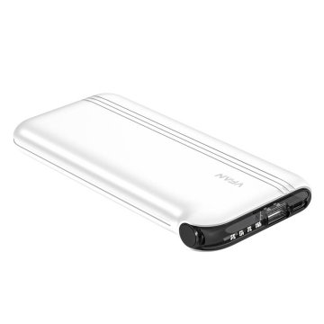 slomart Powerbank s kablom 4 v 1 F10, 22,5 W, 10000 mAh (bela)