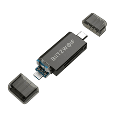 Blitzwolf Čitalnik kartic SD USB-C / USB-A BW-CR1