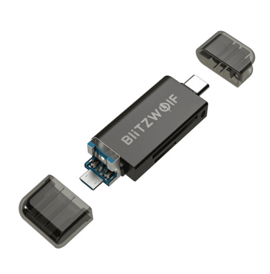 Blitzwolf Čitalnik kartic SD USB-C / USB-A BW-CR1