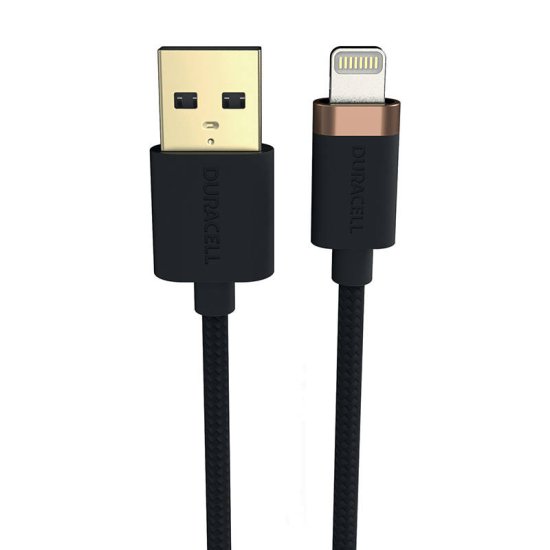 Duracell Kabel USB Lightning 1m (črn)