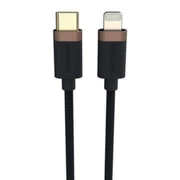 Duracell Kabel USB-C Lightning 1m (črn)