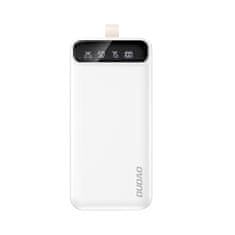 DUDAO Powerbank 30000mAh 2x USB-C z LED lučko bele barve