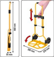 Vorel Močan zložljiv transportni voziček do 60kg