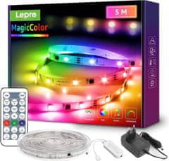 Lepro 5m Set LED trak RGB samolepilni 150 LED SMD 5050 glasbeni