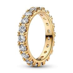 Pandora Bleščeč pozlačen prstan Shine Eternity 160050C01 (Obseg 56 mm)