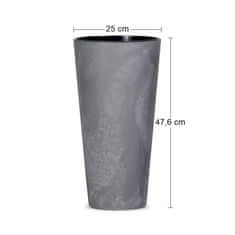 nabbi Plastični cvetlični lonec DTUS250E 25 cm - temno siv