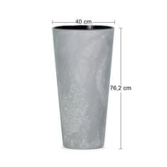 nabbi Visok plastični cvetlični lonec DTUS400E 40 cm - sivi beton