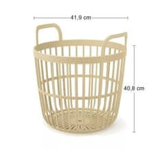 nabbi Plastični univerzalni koš z ročaji IKPIO430 43 cm - bež