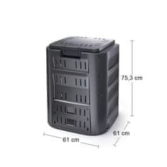 nabbi Vrtni kompostnik IKL220C 220 l - črn