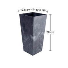 nabbi Plastični cvetlični lonec DURS125E 12,5 cm - antracit