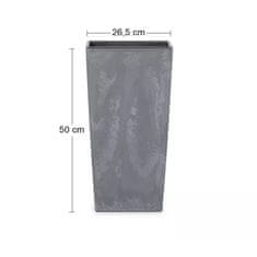 nabbi Plastični cvetlični lonec DURS265E 26,5 cm - temno siv
