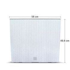 nabbi Plastični cvetlični lonec DRC600T 60 cm - bel