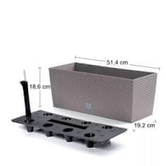 nabbi Samozalivalni plastični lonec DRTC500 50 cm - moka