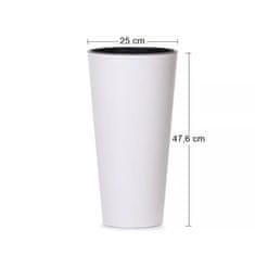 nabbi Plastični cvetlični lonec DTUS250 25 cm - bel