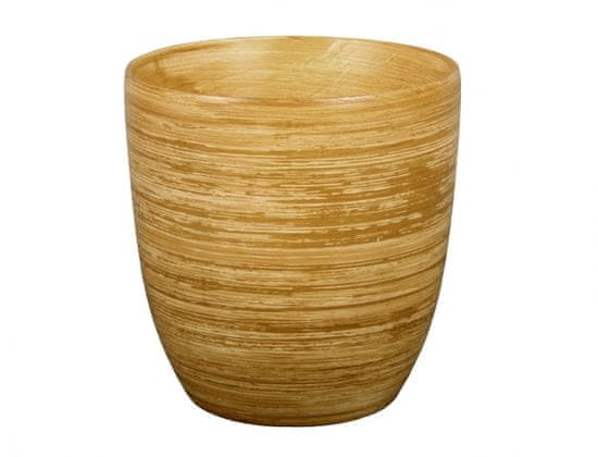 Pokrov za cvetlični lonček KODET TEAK keramika mat d16x17cm