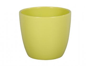 Pokrov za cvetlični lonec PRIMUS AROMAT keramični sijajni d11x9cm, zelen