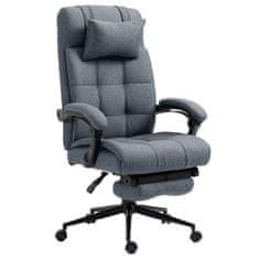 VINSETTO Ergonomski pisarniški stol Recliner z naslonom za glavo in noge
Izvlečno, 66x70x116- 124 cm, siva