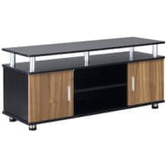 HOMCOM stojalo z omaricami in policami za TV do 55'', 120x40x52,2 cm
