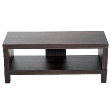 HOMCOM HOMCOM Klasično leseno televizijsko stojalo za do 42 palcev s prostorom za shranjevanje v dnevni sobi 90 × 35 × 37 cm