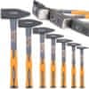 Set 7 ključavničarskih kladiv do 2KG – ročaj steklena vlakna