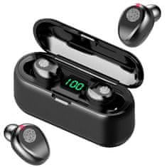Malatec 2v1 Bluetooth brezžične slušalke in power bank LCD