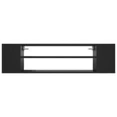 Vidaxl Viseča TV omarica črna 100x30x26,5 cm iverna plošča