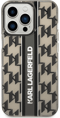 Karl Lagerfeld Mono ovitek za iPhone 14 Pro, črn (KLHCP14LHKLSPCK)