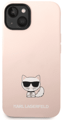 Karl Lagerfeld Choupette Body ovitek za iPhone 14 Plus, silikonski, roza (KLHCP14MSLCTPI)