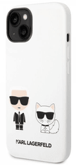 Karl Lagerfeld Choupette ovitek za iPhone 14 Plus, silikonski, bel (KLHCP14MSSKCW)