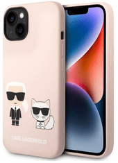 Karl Lagerfeld Choupette ovitek za iPhone 14 Plus, silikonski, roza (KLHCP14MSSKCI)