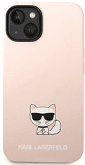 Karl Lagerfeld Choupette Body ovitek za iPhone 14, silikonski, roza (KLHCP14SSLCTPI)