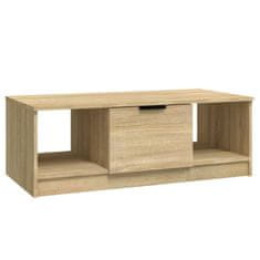 Vidaxl Klubska mizica sonoma hrast 102x50x36 cm konstruiran les