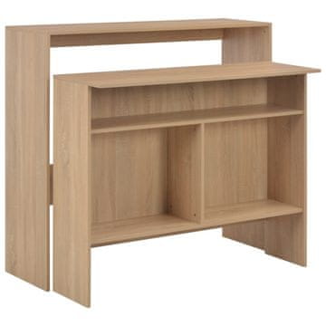 Vidaxl Barska miza z 2 površinama 130x40x120 cm