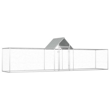 Vidaxl Kokošnjak 5x1x1,5 m pocinkano jeklo
